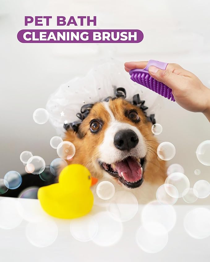 KUEIOX Dog Brush for Shedding Grooming,6 Pack Long-Pin Brush Set for Long Haired Dog Cat Goldendoodles Poodles Doodles Purple