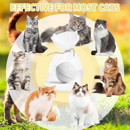 Ponal Cat Deterrent Outdoor, Natural Cat Repellent Ball Outdoor Indoor Keep Cats Out of Yard Lawn Garden Prevent Scratch and Chew, 10 Pack