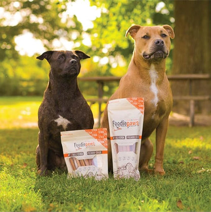FOODIEPAWS 6 Inch Bully Sticks for Dogs, 10 Pack | All Natural, Grass-Fed Beef Pizzle | Single Ingredient, Rawhide-Free & Fully Digestible Dog Chews | Odor-Free, Long Lasting Treats for All Breeds