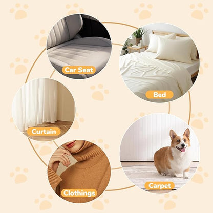 Pet Hair Removal Gloves, Electrostatic Pet Hair Grooming Gloves for Dog & Cat, Reusable for Carpet, Clothing,Furniture,Clothing, Couch,Bed,Curtain-3 PCS