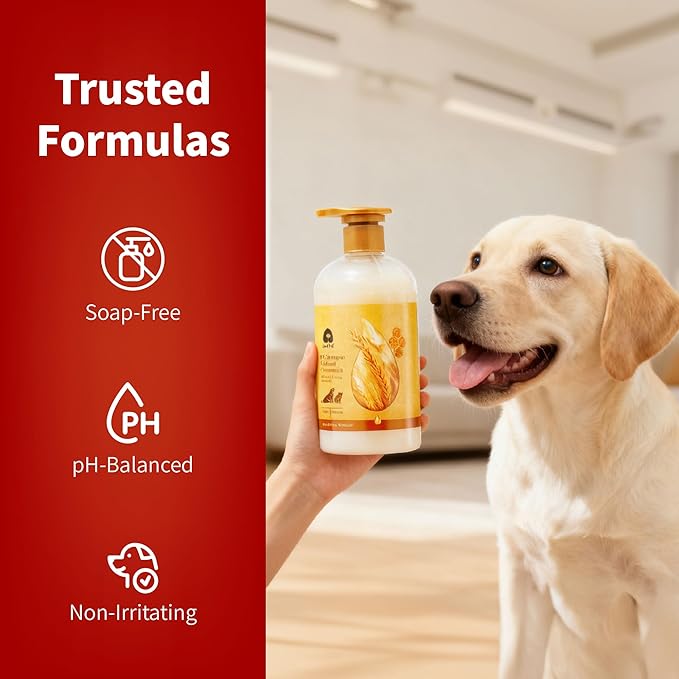 Arf Arf Tearless Puppy & Kitten Shampoo with Oatmeal & Honey - Gentle, Soothing Formula for Sensitive Skin & Soft Fur - 16oz