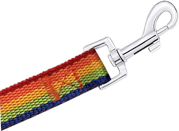 PETGOGO 15ft 20ft 30ft 40ft 50ft Long Dog/Puppy Lead Obedience Recall Training Dog Leashes for Small Medium Dogs Camping, Training, Play, or Backyard (50 FT, Rainbow)