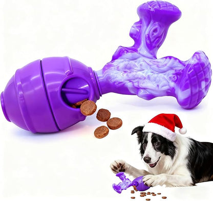 BoYoYo Interactive Dog Toys to Keep Them Busy, 3 in 1 Dog Puzzles for Smart Dogs, Treat Dispensing Toy for Large Dogs, Tough Chew Toys for Aggressive Chewers, Medium & Large Breeds, Bacon Flavor