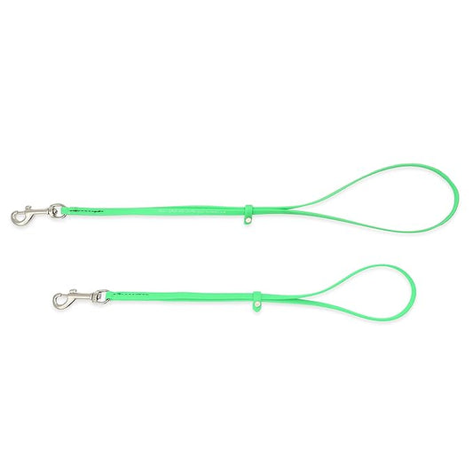 Jelly Pet Grooming Loop for Dogs, Fits Most Pet Grooming Tubs/Tables, Easy to Clean, Waterproof & Durable Noose Loop, Stronger Than Leather, Made in The USA, 3/8" x 18’’ and 24" Lime Green