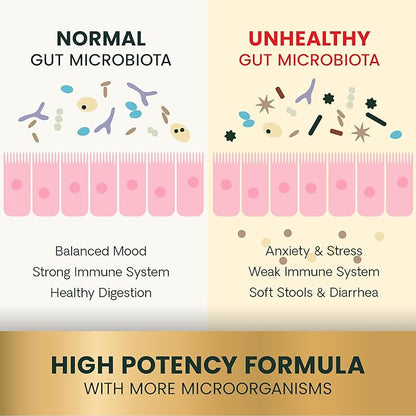 VetriScience Extra Strength Gut Health Easy-Open Capsules, Mega Probiotic and Prebiotic Digestive Supplement for Dogs and Cats, for Diarrhea and Immune Support, 7.5 Billion CFU Per Capsule, 120 Count