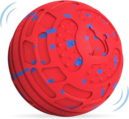 Smart Interactive Dog Toy Ball – Automatic Moving, Bouncing & Rolling, 3 Modes, Chew-Proof E-TPU Shell, Waterproof, Rechargeable,Dog Ball for Medium and Large Dogs, Red