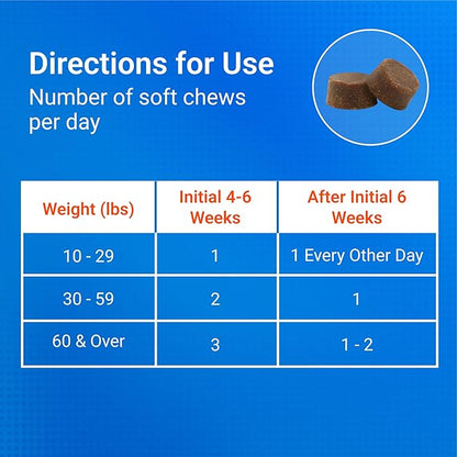 Nutramax Laboratories Cosequin DS Plus MSM Professional Line for Dogs, 60 Soft Chews