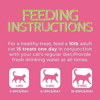 Just Try 13.4 OZ Urinary Tract Health Cat Treats for Indoor Cats, Cranberry & D-Mannose for Kidney Bladder and UT Support, Health Cat Supplement Crunchy Chews