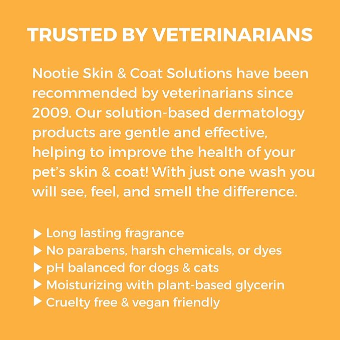Nootie - Pet Shampoo for Sensitive Skin - Revitalizes Dry Skin & Coat - Natural Ingredients - Gentle Dog Shampoo - Cleans & Conditions,16 oz