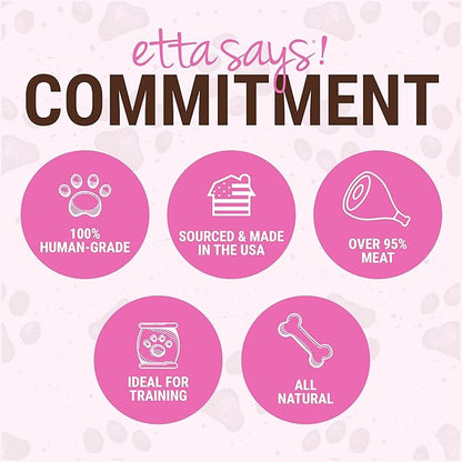 etta says! Yumm Sticks - Real Meat Pork Dog Jerky Treats - Human Grade - Made in The USA (24 Count Pack of 1)