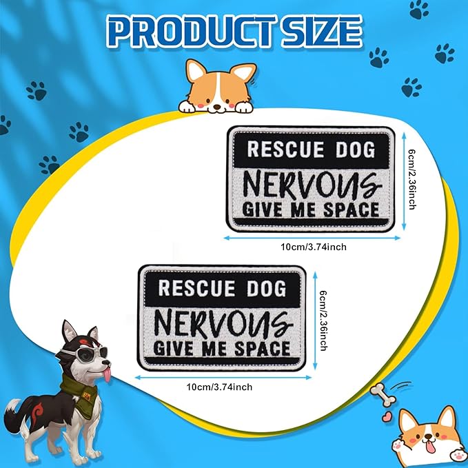 2 PCS Service Dog Patches Removable Tactical Hook Loop Embroidered in Training Patch Do Not Pet Working Dog Patch for Vest Harnesses Collars Leashes