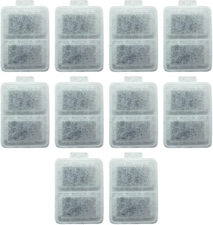 PET STANDARD Replacement Small Water Filter Compatible With Whisker City® Automatic Pet Fountain, Pack of 10