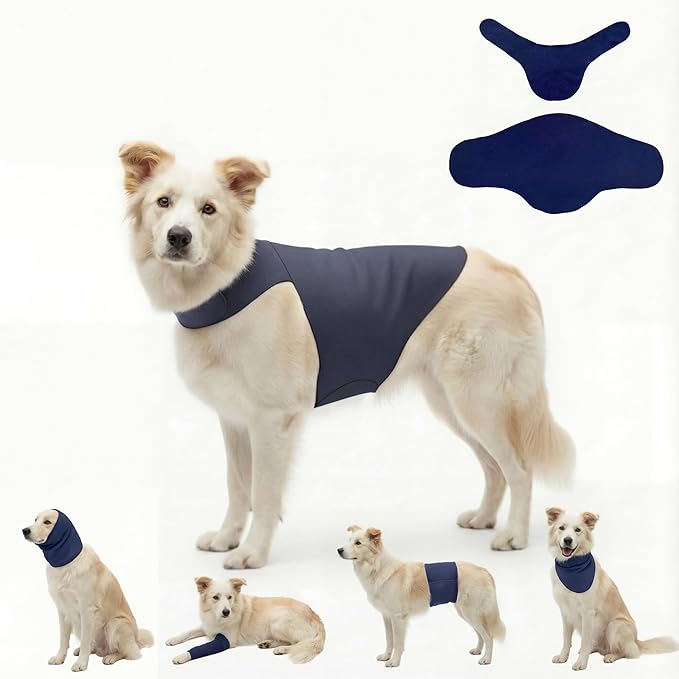 DAJIDALI® Dog & Cat Anxiety Vest & Female Spay Recovery Suit – Silent No-Velcro Calming Wrap – Universal Fit for All Breeds (Including Corgi & Frenchie)