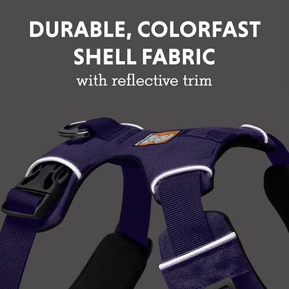 Ruffwear, Front Range Dog Harness, Reflective Soft Padded Everyday Harness with Dual Leash Clips, Adjustable and Lightweight Fit for Training or Walking for All Dogs, Purple Sage, Large/X-Large
