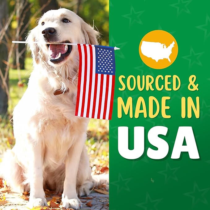 Chicken & Sweet Potato Chips Dog Treats – Made in USA, 100% Chicken Jerky, Grain-Free, High Protein, Single Ingredient, Crispy & Healthy Training Snacks for Dogs – 6 oz Jar