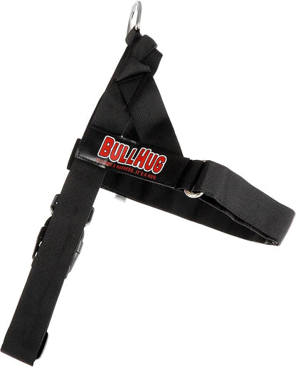 BULLHUG Adjustable Dog Harness– No Pull, No Choke – for English Bulldogs, French Bulldogs, Pugs & Broad-Chested Breeds – Easy, Safe Walks (Black, XL)