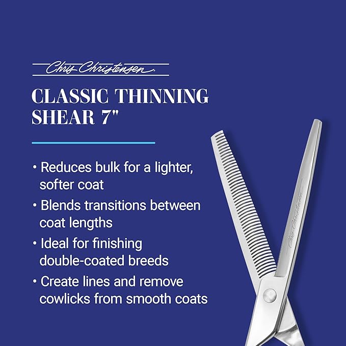 Chris Christensen Classic Series Grooming Shears, Full Set of Shears With Case, Groom Like a Professional, Any Skill Level, Made From 440C Japanese Steel