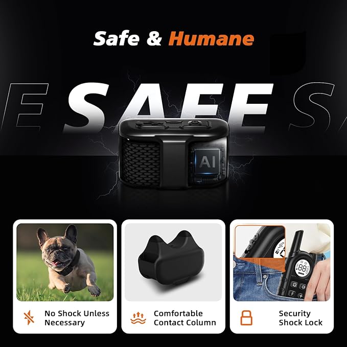 Tiniest Dog Shock Collar, Lightest Dog Training Collar with Remote for Small Dogs 5-15lbs & Medium Large Dogs/Puppies, Waterproof, Rechargeable, 1300ft Range (Black&Ultra Tiny)