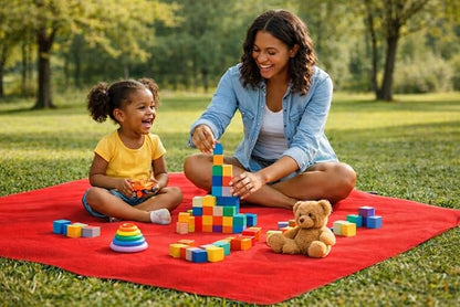 Premium Deluxe * 100% Waterproof Blanket Guarantees to Keep Your Bed Dry! Crinkle-Free Ultra-Soft Fleece Furniture Protector for People Kids Pets. EZ Wash/Dry Red/Grey Reversible 60x40