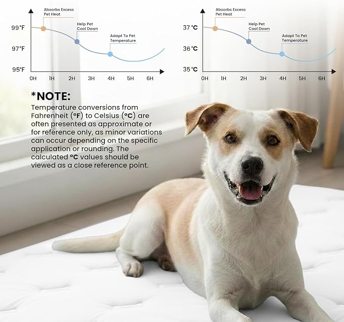 Dormora Cooling Pet Mat – 35x23 Dog or Cat Cool & Comfy, Soft Breathable Self-Cooling Pad, Pet-Safe, Durable, Perfect for Hot Weather, Naps, Crates, Cars, Couch, Washable & Easy to Take Anywhere, Gray