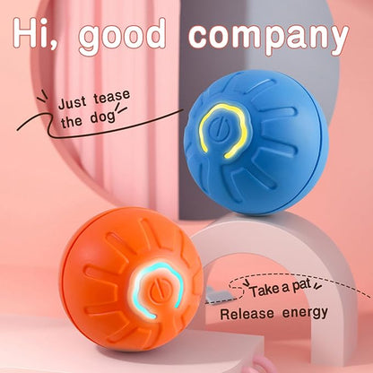 Woleigiao Interactive Cat Toys for Indoor Cats Automatic Moving Rolling Ball cat Toy Balls Moving cat Toys for Indoor Cats and Dog Balls (Gear Wheel)