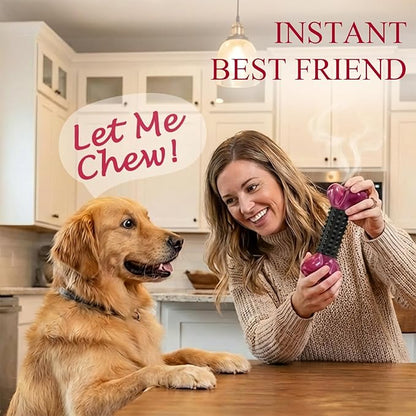 Apasiri Dog Toys for Aggressive Chewers with Bacon Flavor: 8" Indestructible Chew Bones for Large Breeds, Tough Nylon & Rubber Dog Toys Keep Them Busy, Interactive Play - 2-Pack