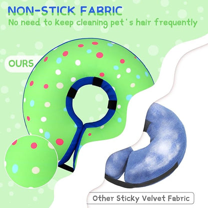 Supet Inflatable Dog Cone Collar Alternative After Surgery, Dog Neck Donut Collar Recovery E Collar, Soft Pet Cone for Small Medium Large Dogs