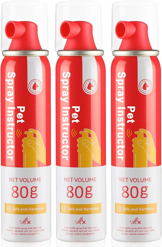 KDSZJDV Corrector Spray Dog Trainer 80ml 3 Pack Dog Corrector Spray for Dogs to Stops Barking, Jumping Up Attacks & Unwanted Dog Behaviour Humane Effective Pet Trainer Spray