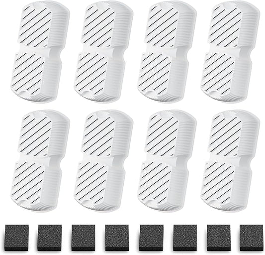 GROOKPET Dog Water Fountain Filters: 16 Dog Fountain Filters - Pet Water Fountain Filters Replacement - Including 8 Filters + 8 Sponges - Suitable for GROOKPET Dog Water Fountain for Large Dogs