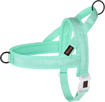 Didog No Pull Dog Harness with Breathable Mesh Padded, Quick Fit & Easy on Dog Vest Harness for Small Medium Large Dogs Training Walking(Green,M)