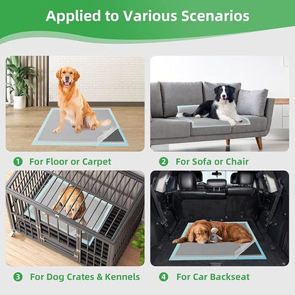 DEEP DEAR Activated Carbon Puppy Pads 30"x26" (40-Count), Charcoal Dog Pads Extra Large, Disposable XL Dog Pee Pads for Potty Training, Leak-Proof Pet Pads for Whelping Puppies, Kittens, Rabbits