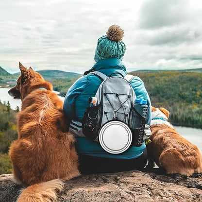 Paercute Collapsible Dog Bowl, Lightweight and Portable, Ideal for Outdoor, Camping, Hiking, Suitable for Dogs
