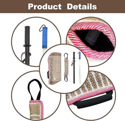 LWPITTY Professional Dog Bite Training Set - Tough Dog Bite Sleeve, Protection for K9, Pitbull, German Shepherd (4 Pack)
