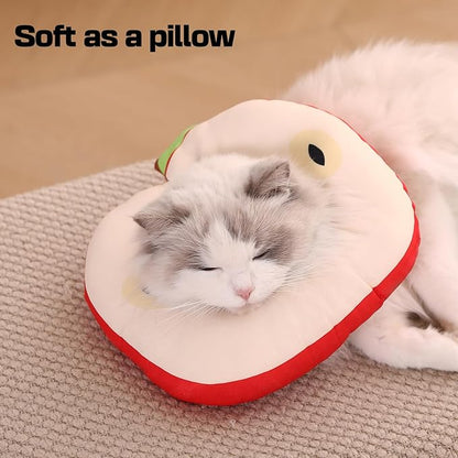 Jevnd Cat Cone Collar Soft Kitten Donut, Cat Cones to Stop Licking After Surgery and Scratching, Waterproof Elizabethan e Collar for Cats After Neuter, Adjustable Comfy Cats Neck Cone Pillow for Kitty