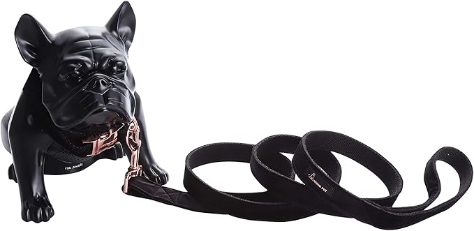 ARING PET Dog Collar and Leash, Velvet Dog Collar and Leash Set, Soft & Comfy, Adjustable Collars for Dogs