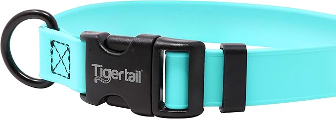 Tiger Tail X Small Sky Blue Dog Collar | Waterproof and Odor-Proof for Active Pets | Durable, Anti-Mat, and Lightweight Design | Made with Premium Coated Nylon | Suitable for Extra Small Breed Dogs