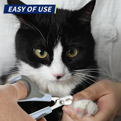 WePet Pet Nail Clippers U07.2, Professional Claw Trimmer, Scissor for Cats, Puppies, Kittens, Hamsters, Rabbits and Small Animals, Sharp, Safe, Small, Grey/Blue