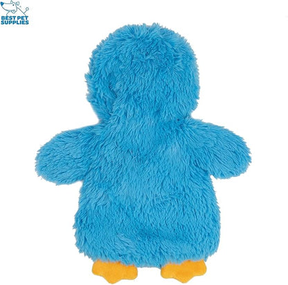 Best Pet Supplies Interactive Squeaky Dog Chew Toy, Ideal Dog Toys for Chewers, Small, Medium & Large Dogs, and Fetch Lovers - Crinkle Chicken (Blue), Large