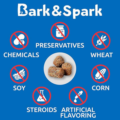 BARK&SPARK No Poo Chews for Dogs - Coprophagia & Stool Eating Deterrent with Probiotics, Digestive Enzymes & Breath Aid Support - Stop Dog Poop Eating - Made in USA - 120Ct