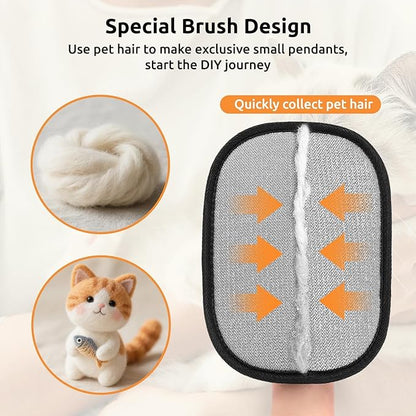 SAWMONG Pet Hair Removal Glove, 2Pcs Cat & Dog Reusable Pet Hair Remover Gloves New Upgrade, Grooming Pet Hair Remover Tool