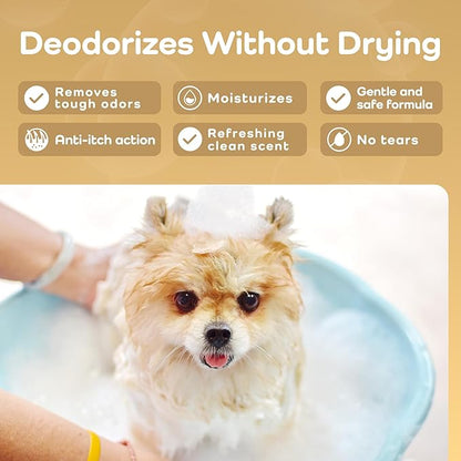 Sensitive Care -Tangle-Free-Silky Shine Softening and detangling Shampoo, Delicate Coat Clean & Odor Control Shampoo – Advanced Shine Formula for Dogs (Pomeranian, 16 Fluid Ounces)