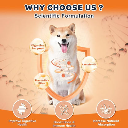 NATURE TARGET Glucosamine Joint Supplement for Dogs, Chondroitin, Omega-3, MSM, Hemp, Turmeric for Pain Relief, Dog Joint Supplement with Calcium for Bone Health, 120 Chicken Flavored Crunchy Chews