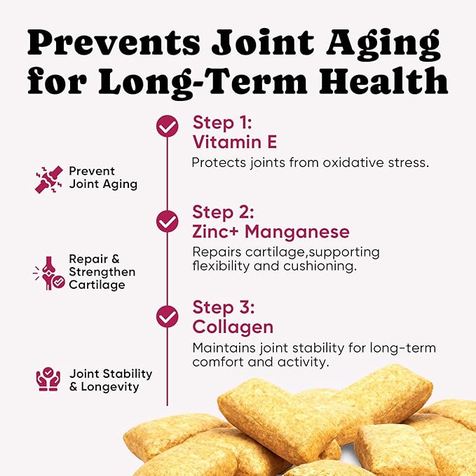 Glucosamine for Cats, Cat Joint Supplement with Chondroitin, Omega-3s & Green-Lipped Mussel, Pain Relief Crunchy & Creamy Treats for Senior Cats, Hip & Joint, Mobility & Flexibility Support -450 Chews