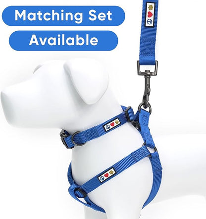 Pawtitas Solid Step-in Dog Harness – Adjustable No-Pull Vest for Puppies to Seniors, Safe & Comfortable XS Blue