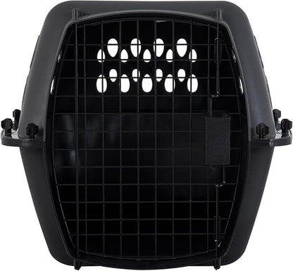 Petmate Pet Porter Dog Kennel 24", Dark Gray & Black, for Pets 15-20lbs, Made in USA