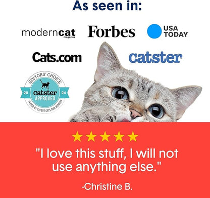 Boxie Extra Strength 35 Day Odor Control Clumping Clay Cat & Kitty Litter 40lb, 99.9% Dust-Free, Probiotic Formula, Long-Lasting, Veterinarian Approved, Easy Scooping for Multi-Cat Homes