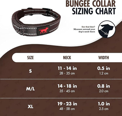 Tuff Pupper Heavy Duty Dog Collar with Handle | Ballistic Nylon Heavy Duty Collar | Padded Reflective Dog Collar with Adjustable Stainless Steel Hardware | Convenient Sizing for All Breeds