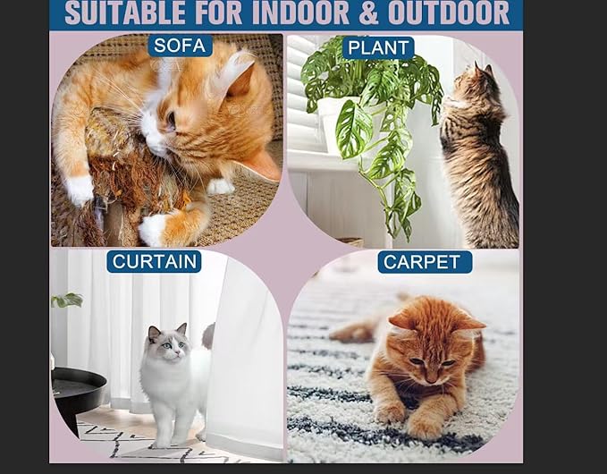 Dawvohk Bitter Apple Cat Repellent Spray - Natural Anti-Scratch Spray for Furniture Protection: Sofas, Carpets, Curtains — Indoor and Outdoor Cat Behavior Training, 4.06 oz(120ml)/1PC