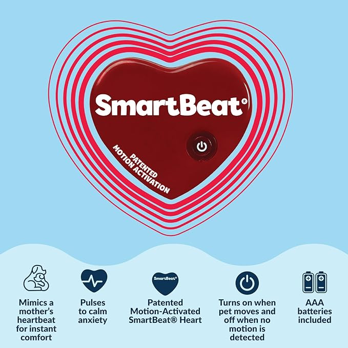 Snuggle Puppy Junior Heartbeat Puppy Toy - Heartbeat Puppy for Dogs - Pet Anxiety Relief and Calming Aid - Comfort Dog Toy - Behavioral Training and Sleep Aid Cuddle Buddy - Golden