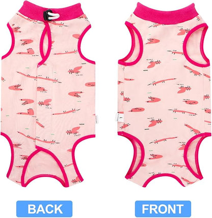 Cat Recovery Suit Female, Breathable Cat Onesie After Surgery Female for Abdominal Wounds or Skin Diseases, Surgery Recovery Suit Kitten Onesie After Spay Wear Anti Licking